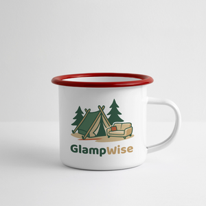 GlampWise mok - white/red