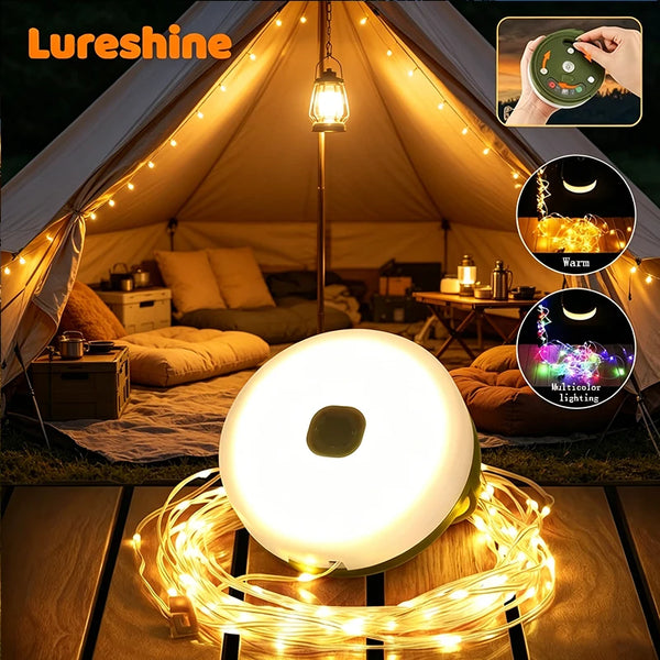 Camping Lichtslinger 2-in-1 | Oplaadbaar & Waterdicht IP65