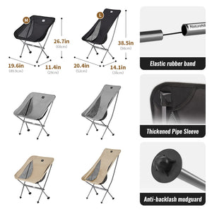 Opvouwbare campingstoel met aluminium frame