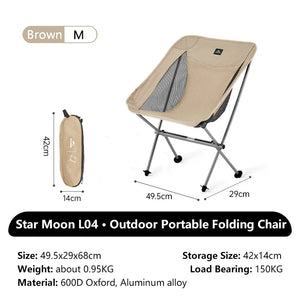 Opvouwbare campingstoel met aluminium frame