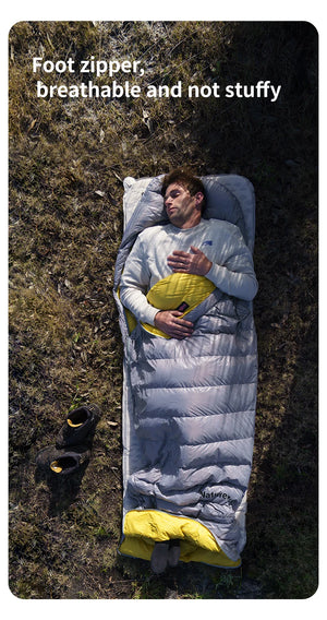 Down Sleeping Bag for Cold Nights | 700 g duck down, comfort to -1.7°C