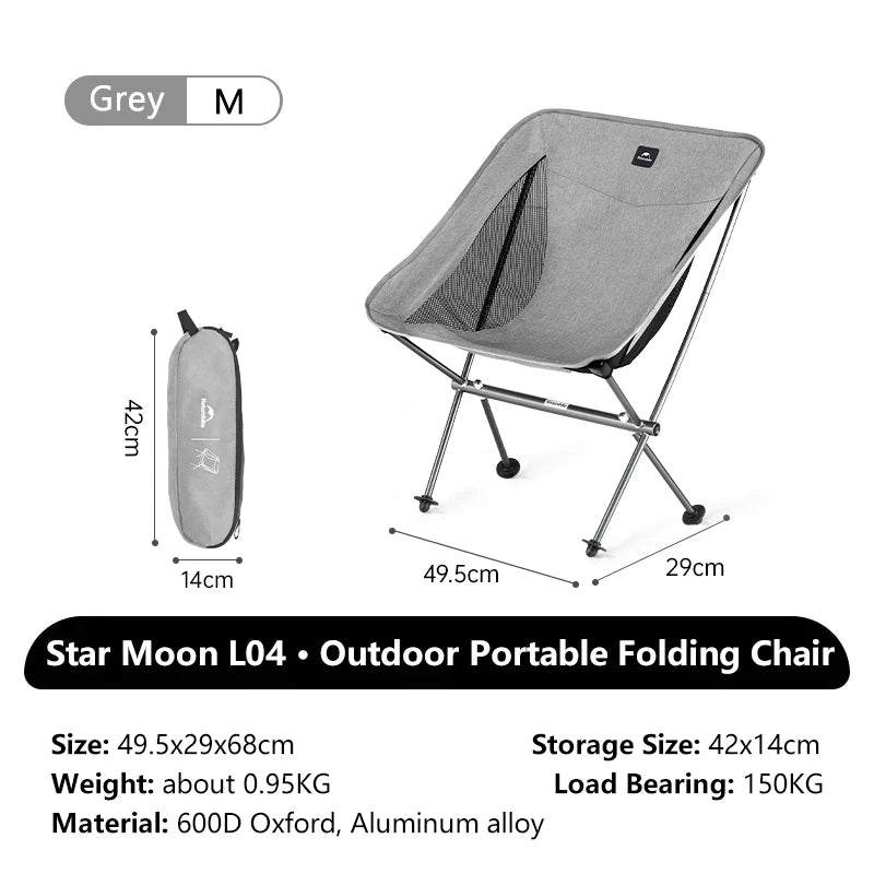 Opvouwbare campingstoel met aluminium frame