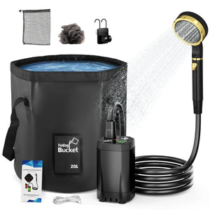 Campingdouche met accupomp - 20 liter