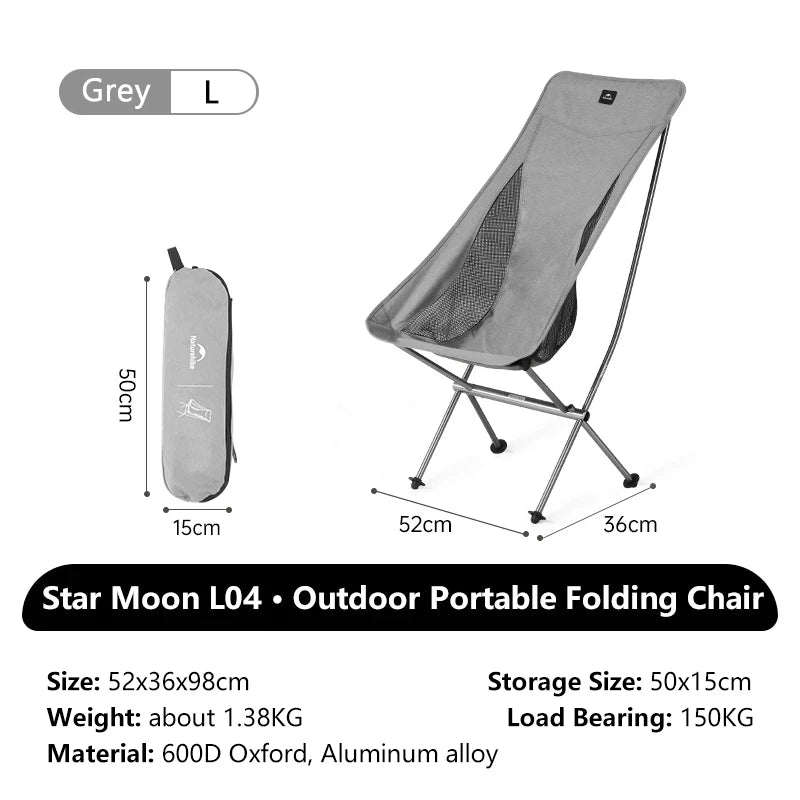 Opvouwbare campingstoel met aluminium frame