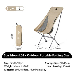 Opvouwbare campingstoel met aluminium frame