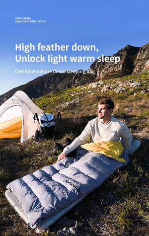 Down Sleeping Bag for Cold Nights | 700 g duck down, comfort to -1.7°C