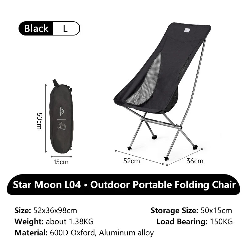 Opvouwbare campingstoel met aluminium frame