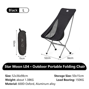Opvouwbare campingstoel met aluminium frame