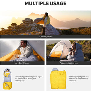 Down Sleeping Bag for Cold Nights | 700 g duck down, comfort to -1.7°C